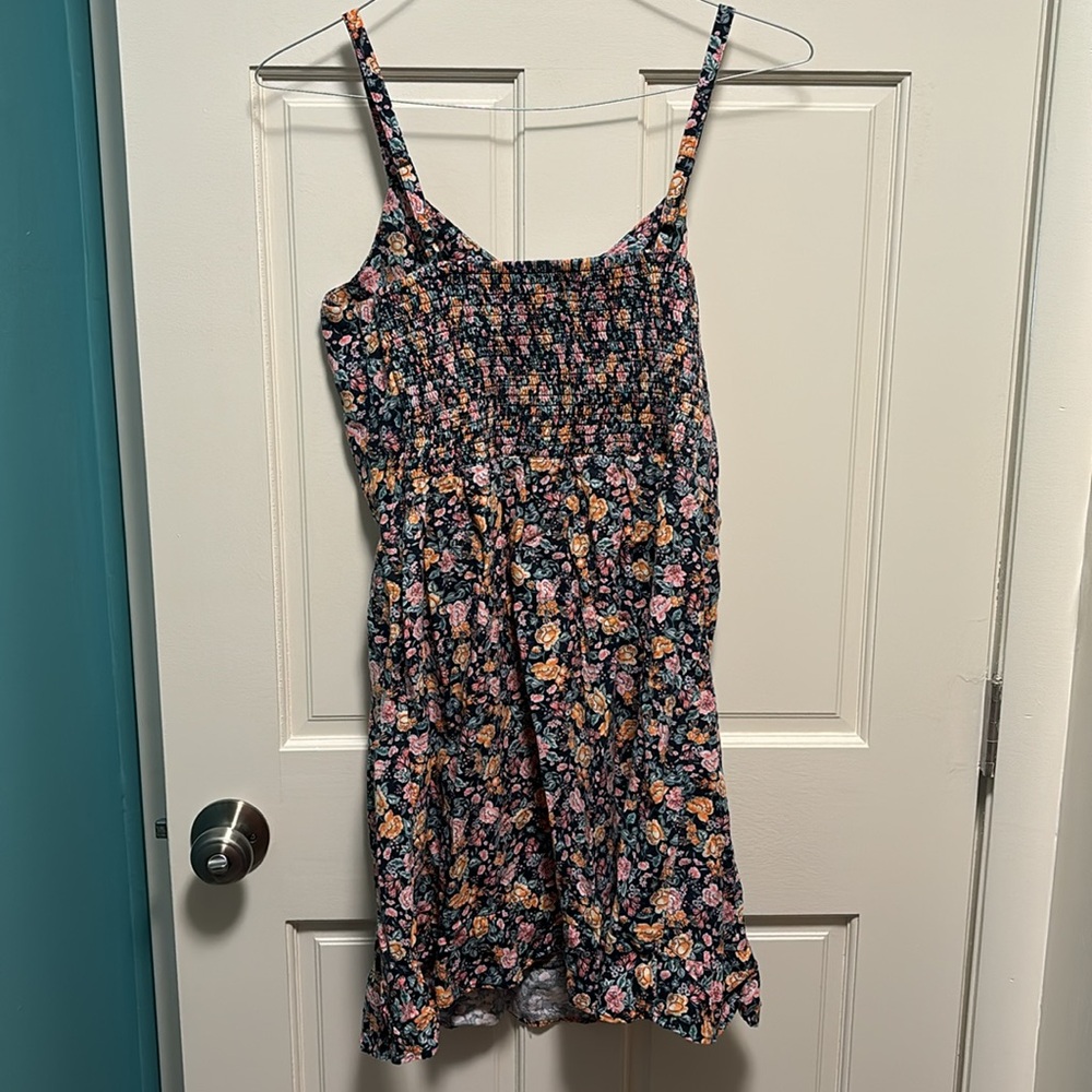 Old Navy Floral Linen Mini Dress - Gem